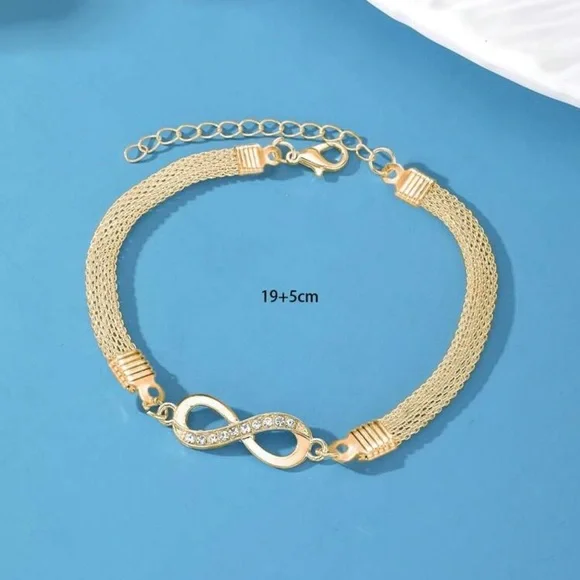 1 Pc Women's Octagonal Gold Bracelet Infinity
Love Gift For Couples Luxury - Picture 5 of 5